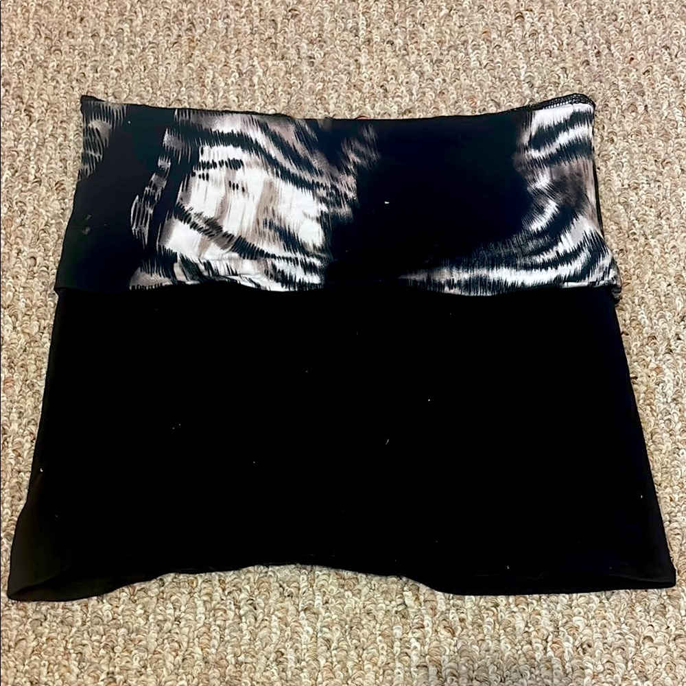 Black and White Tie-Dye Skirt